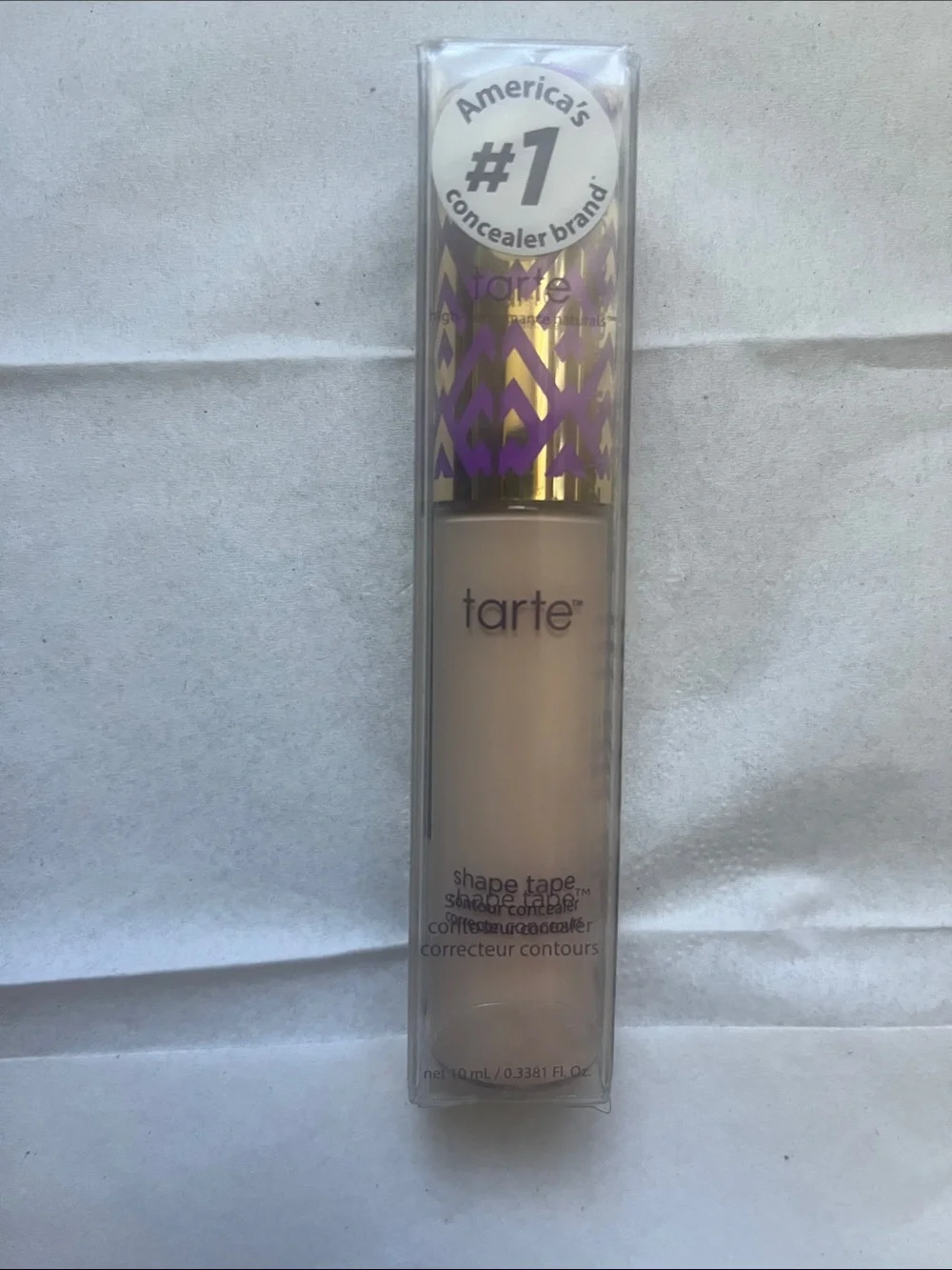 tarte Shape Tape Concealer - Purple & Gold Cap, Beige Tube 12B